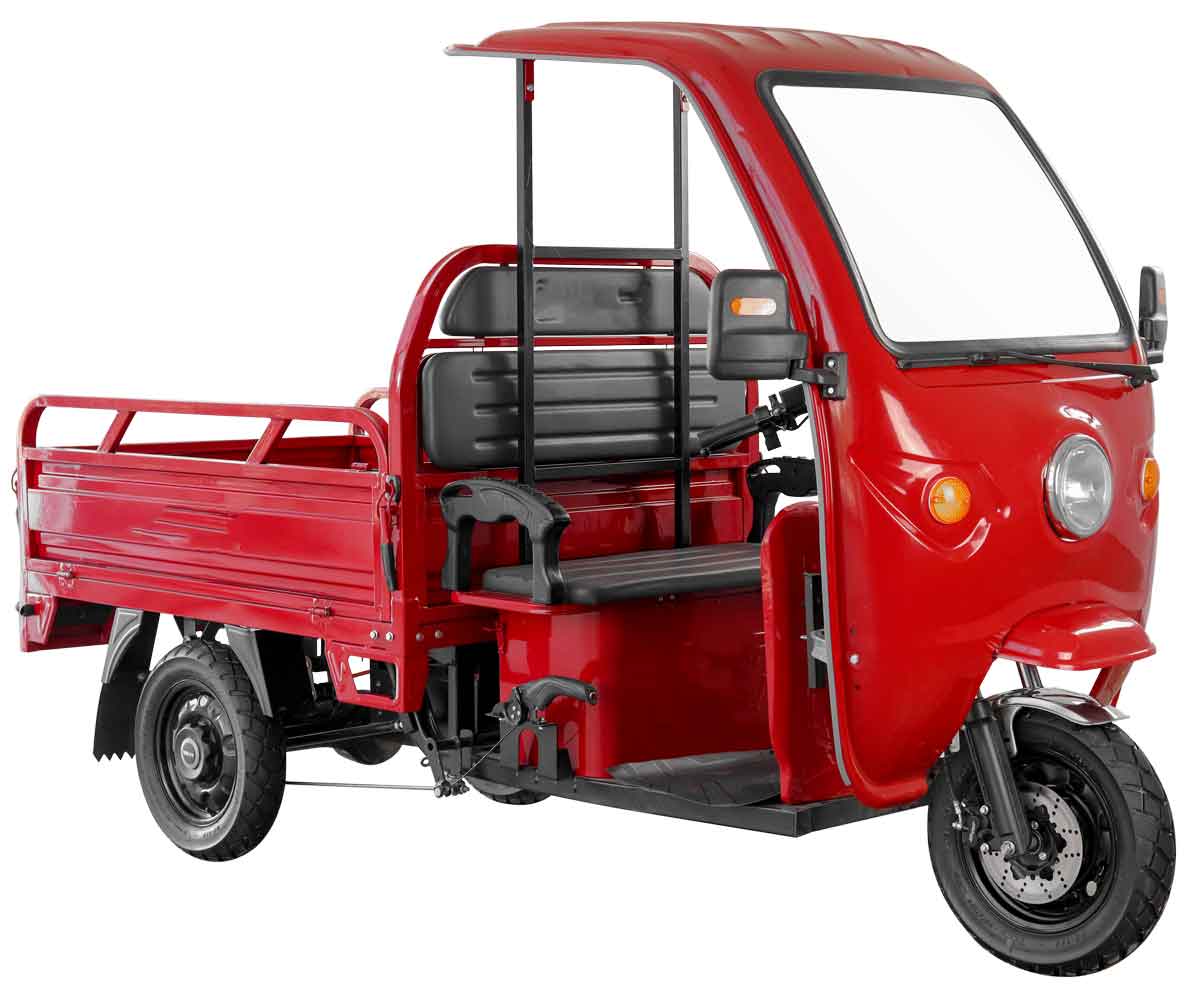 ediMove Elektro-Transporter Cargo Muli 3-Rad Kabine Kipper 72 V 45 Ah
