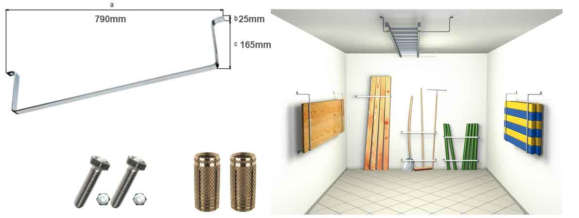 Wandhalter Deckenhalter Stauraumbrücke Halterungsset extra stabil