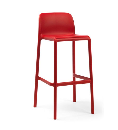 Nardi Barhocker / Barstuhl Faro Stapelstuhl Kunststoff rosso