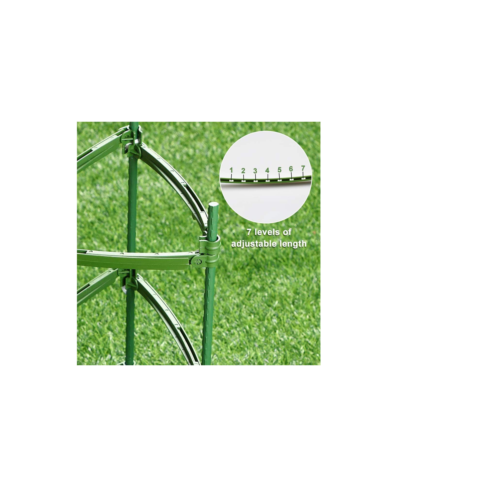 Verstellbare Pflanzenbinder 25,5 - 35,5 cm für Pflanzstäbe Ø 11mm