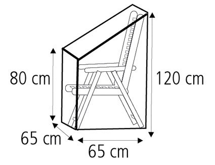 Schutzhülle Wehncke Deluxe für Stapelstuhl / Relaxsessel 65x65x120cm