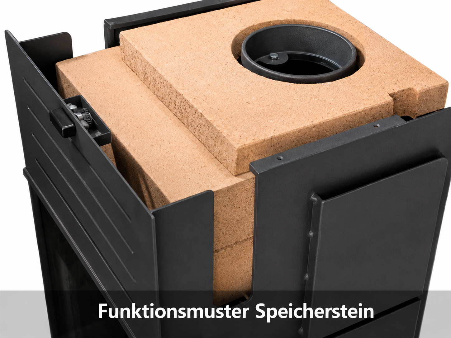 Kaminofen Justus Diego wärmePLUS raumluftunabhängig Stahl schwarz 6kW