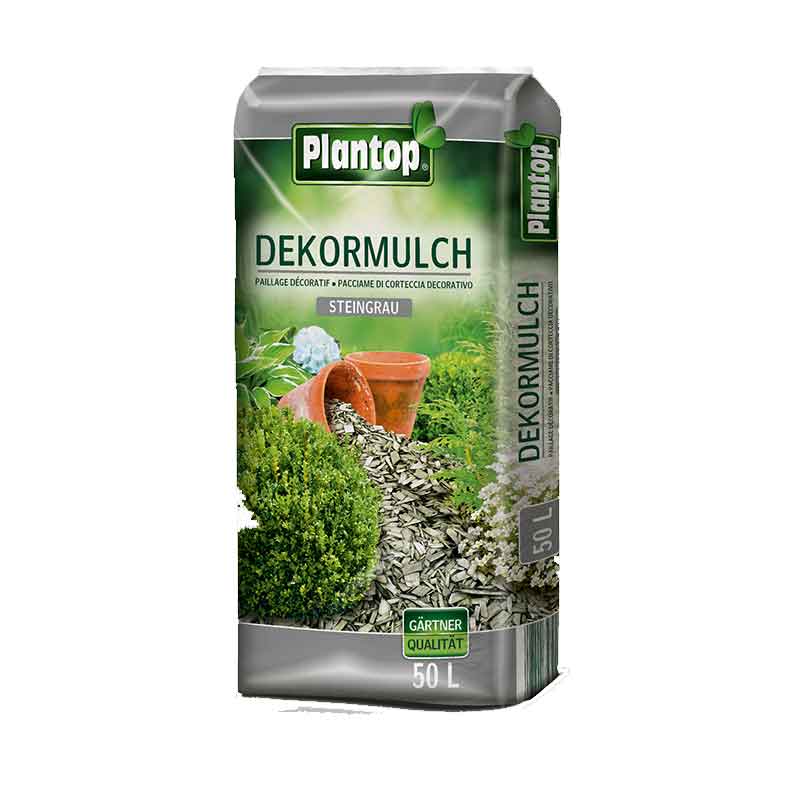 Dekomulch Plantop Steingrau 50 L Körnung 10-40 mm