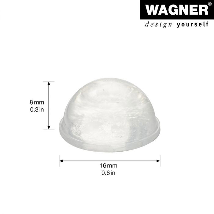 Topffüße Plastischen Elastomer 16er Set 15,7x7,9 mm