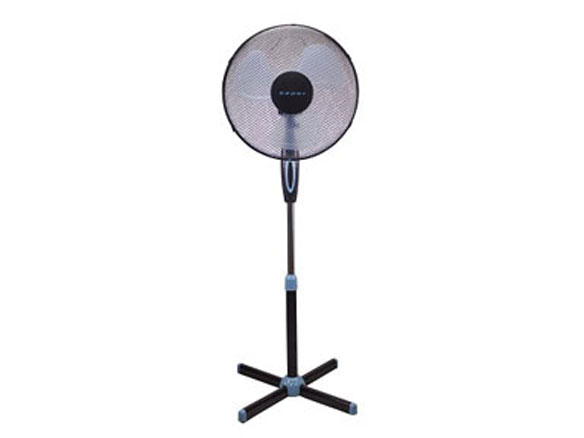 STANDVENTILATOR 40CM 3 Stufen 35W 2,8kg schwarz/blau 53*11,5*43,5cm
