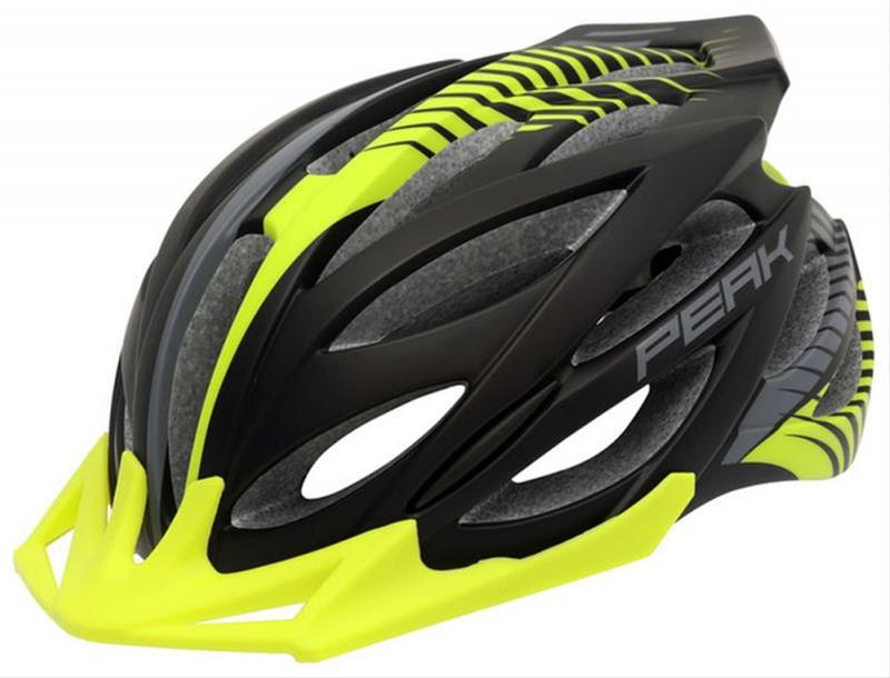 Fahrradhelm Rock Machine Helm Peak schwarz-grün Gr. M/L 58-61cm