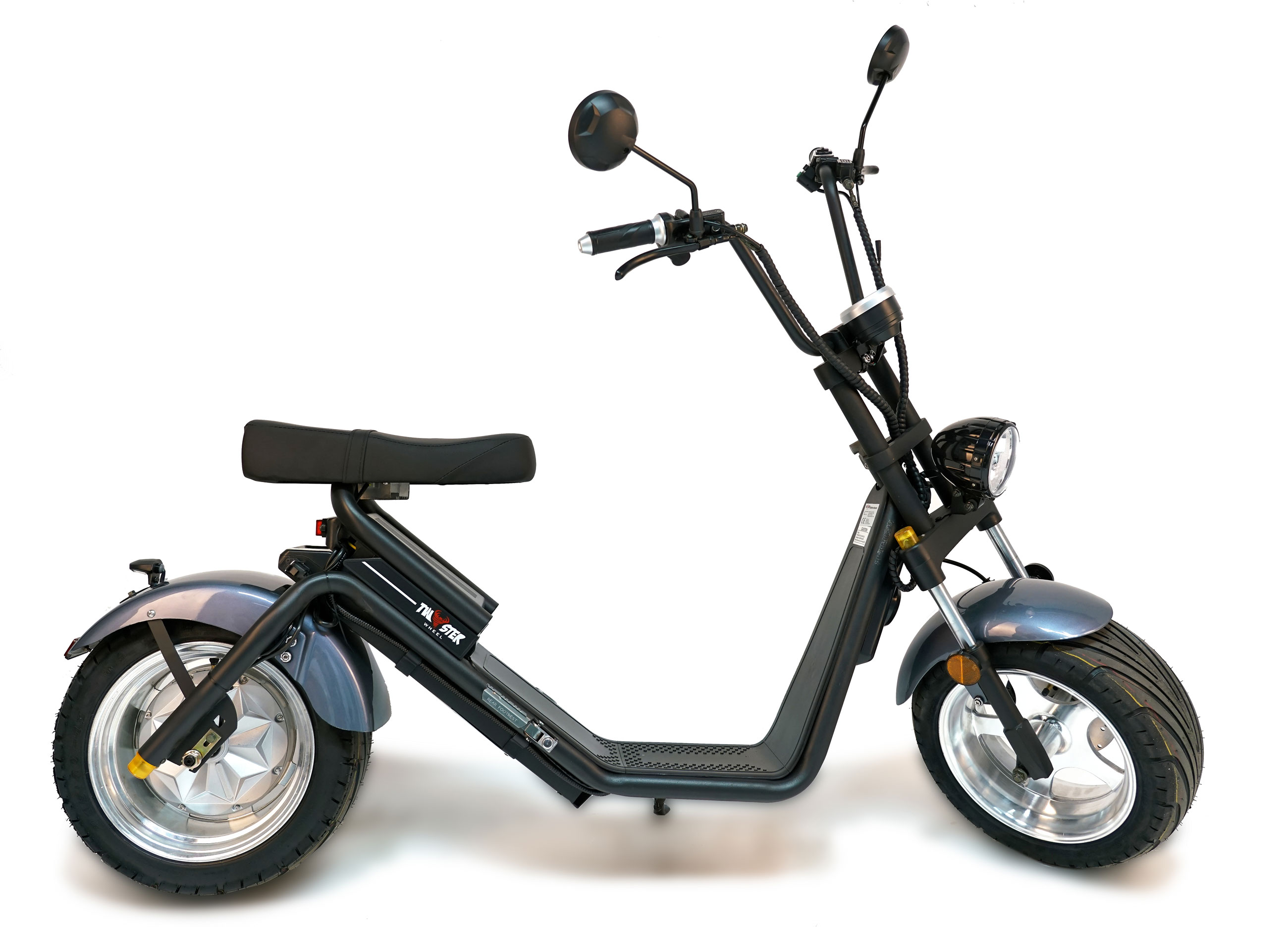 Citi Cruiser Elektro Scooter 1200L Chopper schwarz matt