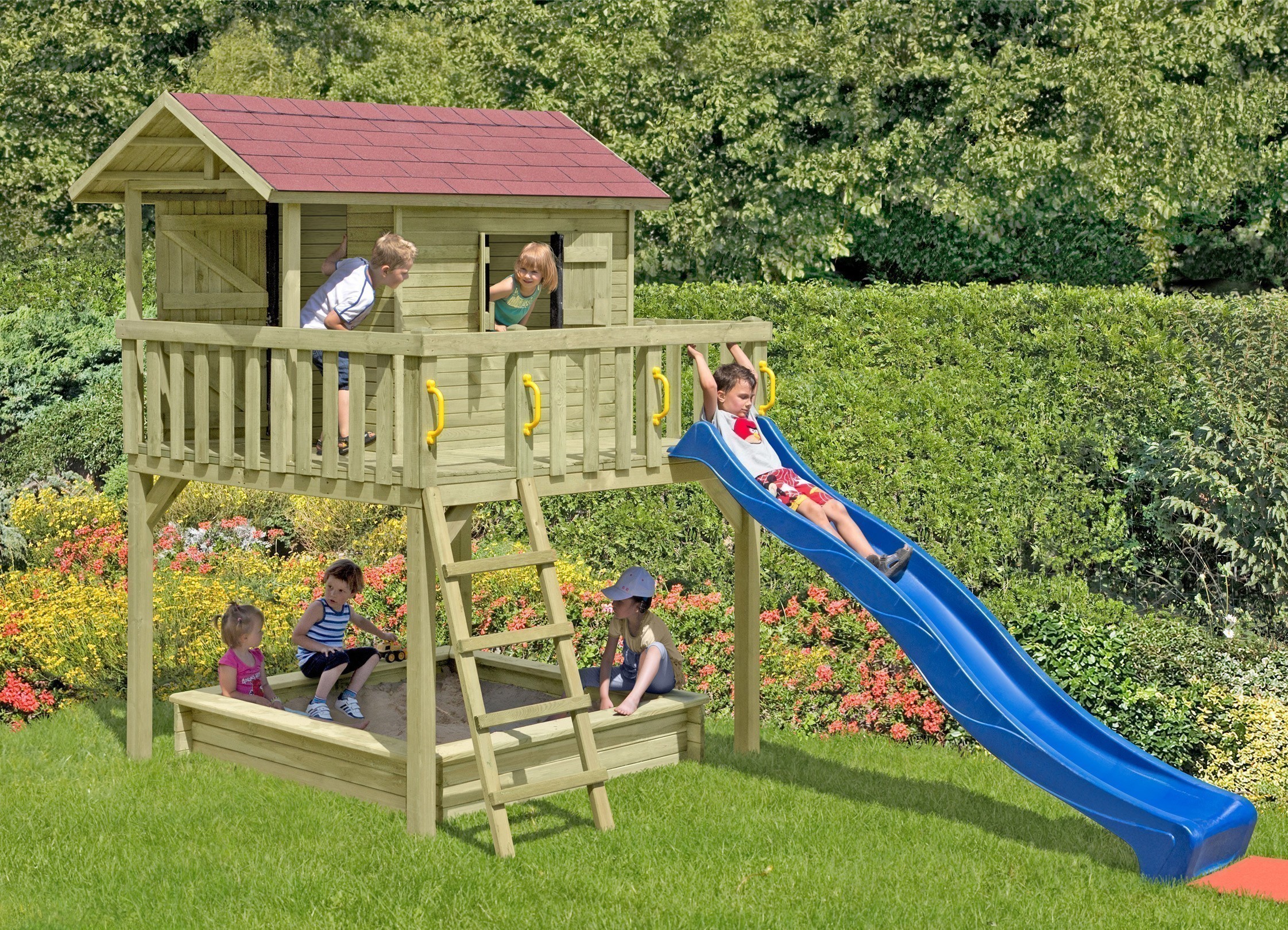 Baumhaus / Stelzenhaus Spielhaus Maxi 226x240x300cm