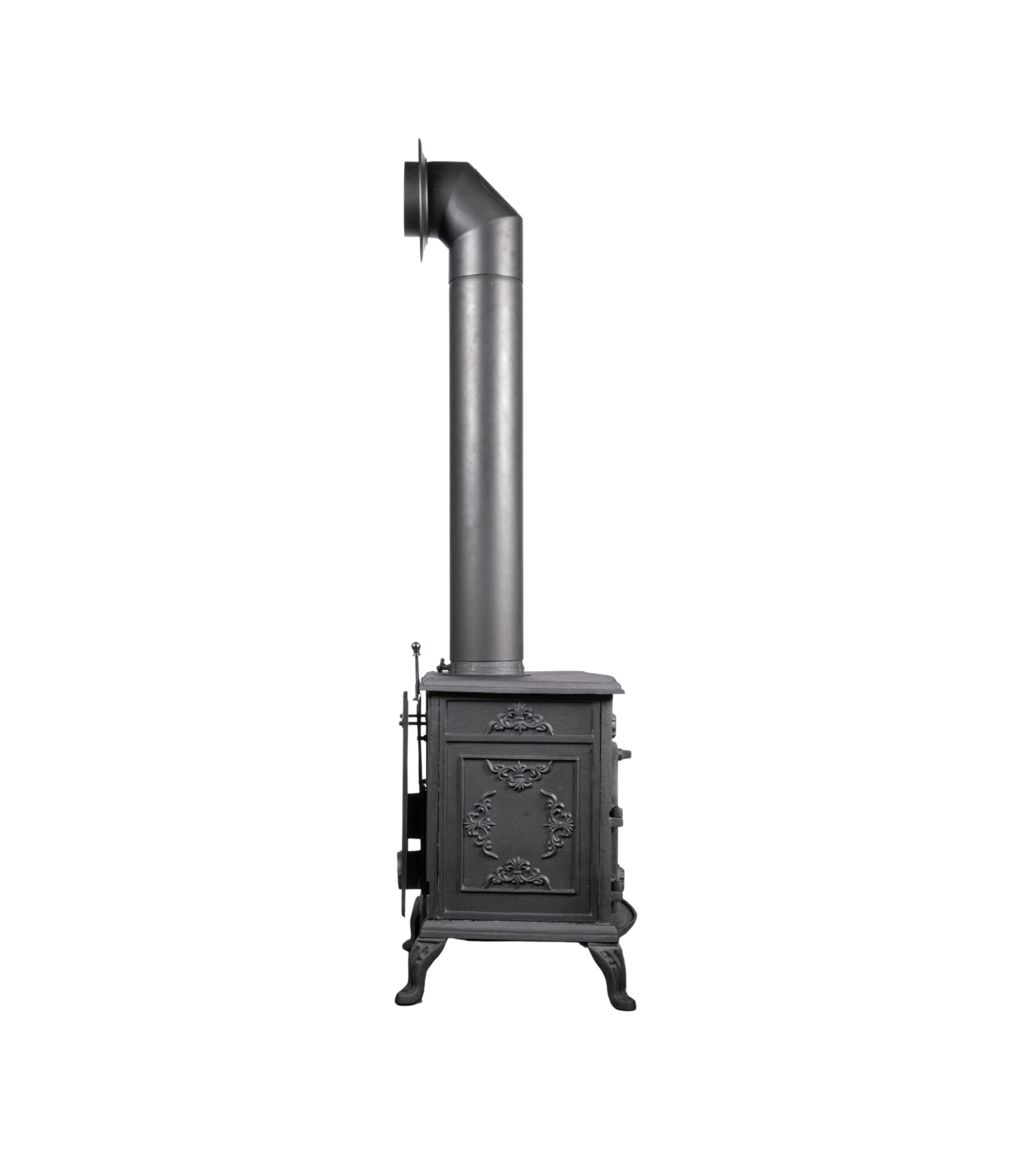 Globe Fire Eros II Kaminofen mit zweiflügeliger Tür schwarz 7,7 kW