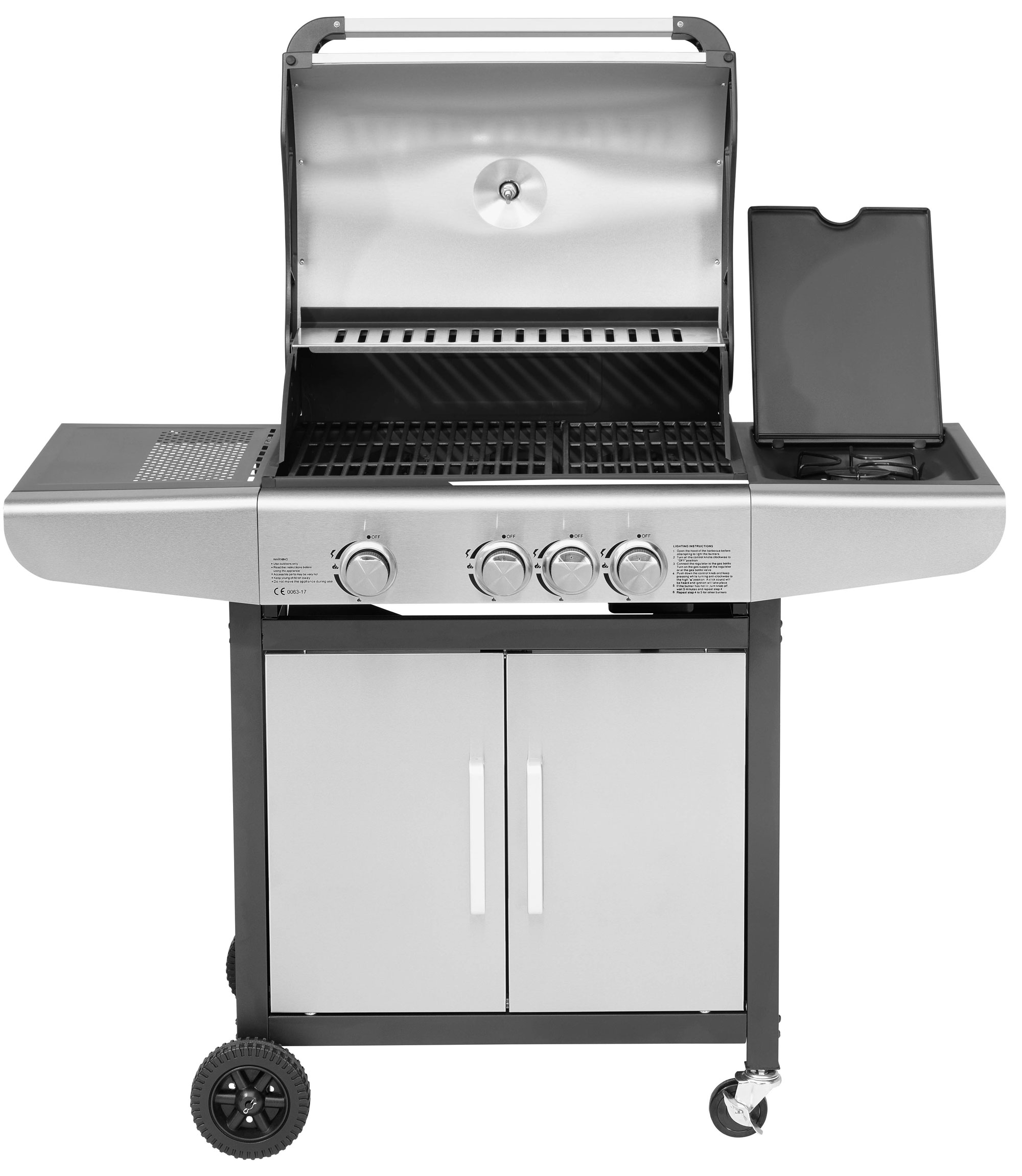 Gasgrill / Grillwagen Justus Ares 3 SU Grillfläche 65 x 41 cm