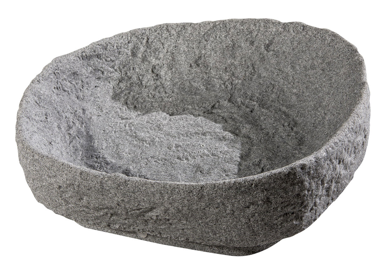 GreenLife Pflanzschale für Regentonne Hinkelstein granitgrau