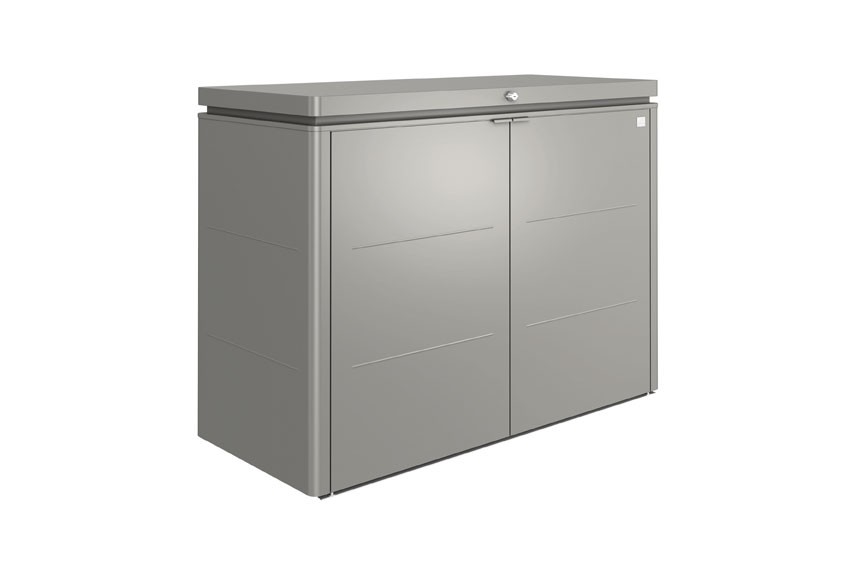 Gartenschrank Biohort HighBoard 160 quarzgrau-metallic 160x70x118cm