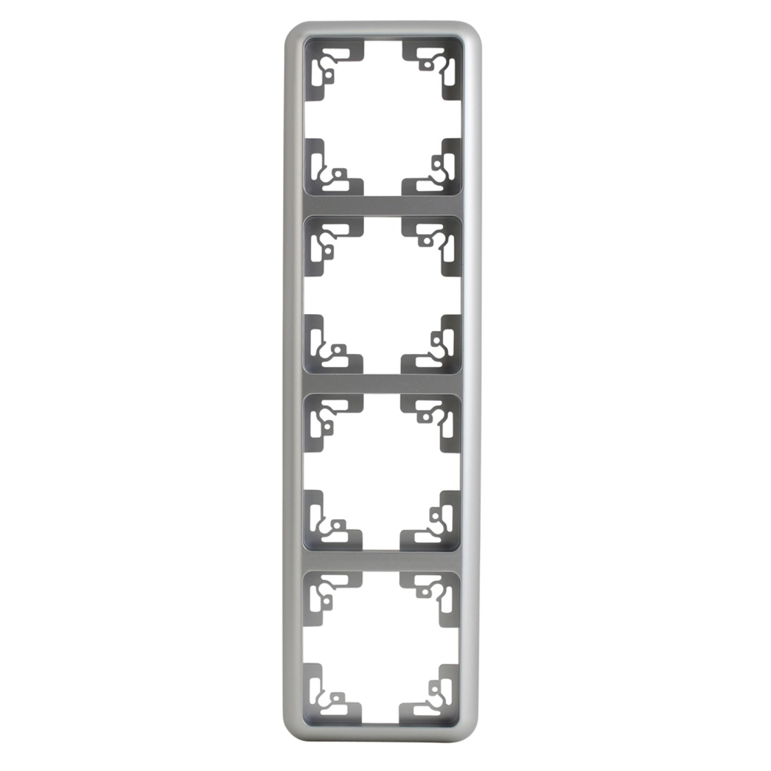 Abdeckrahmen Montreal S503 4-fach silber