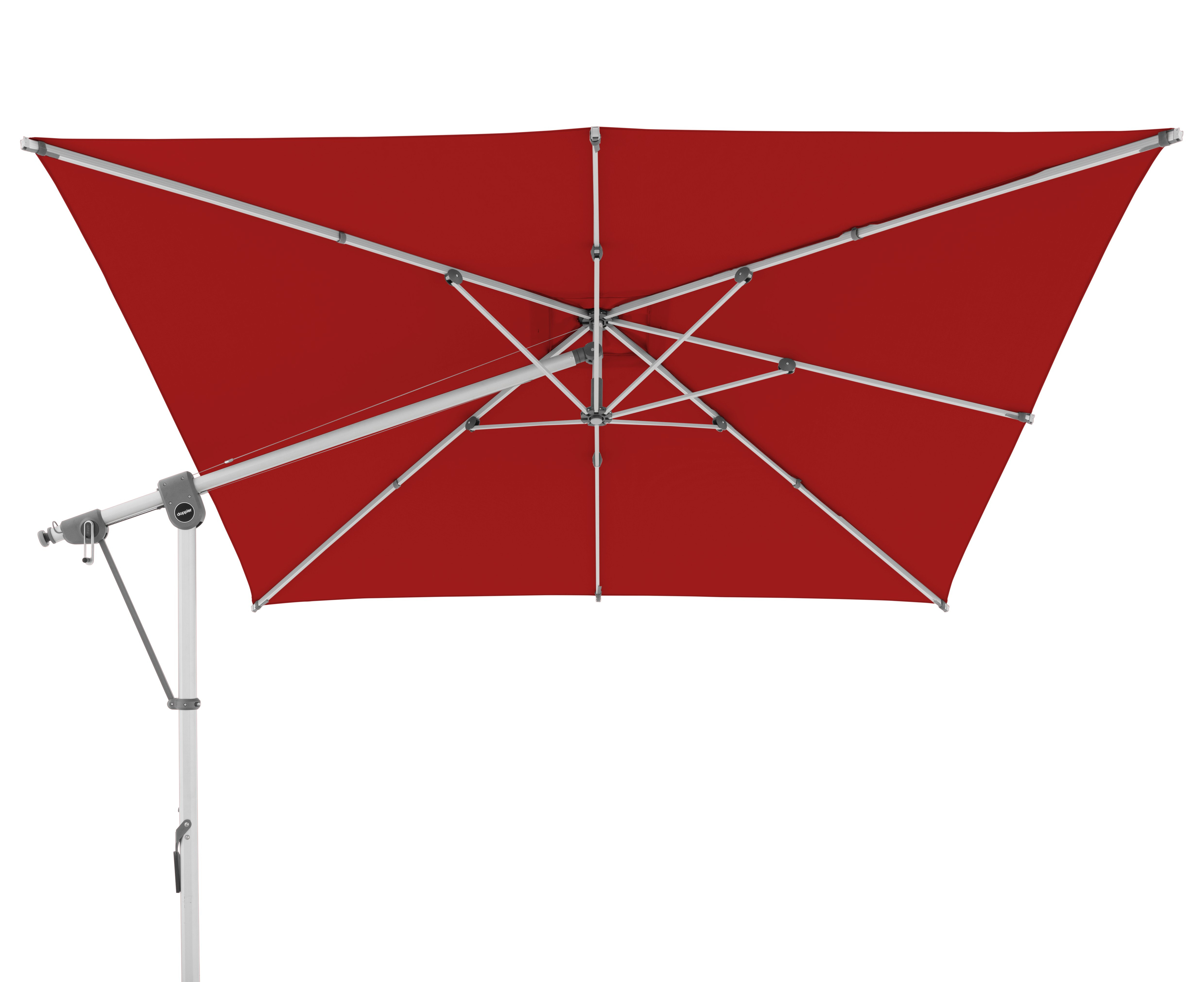 doppler® Sonnenschirm Pendelschirm EXPERT 3x3m D.809 rot