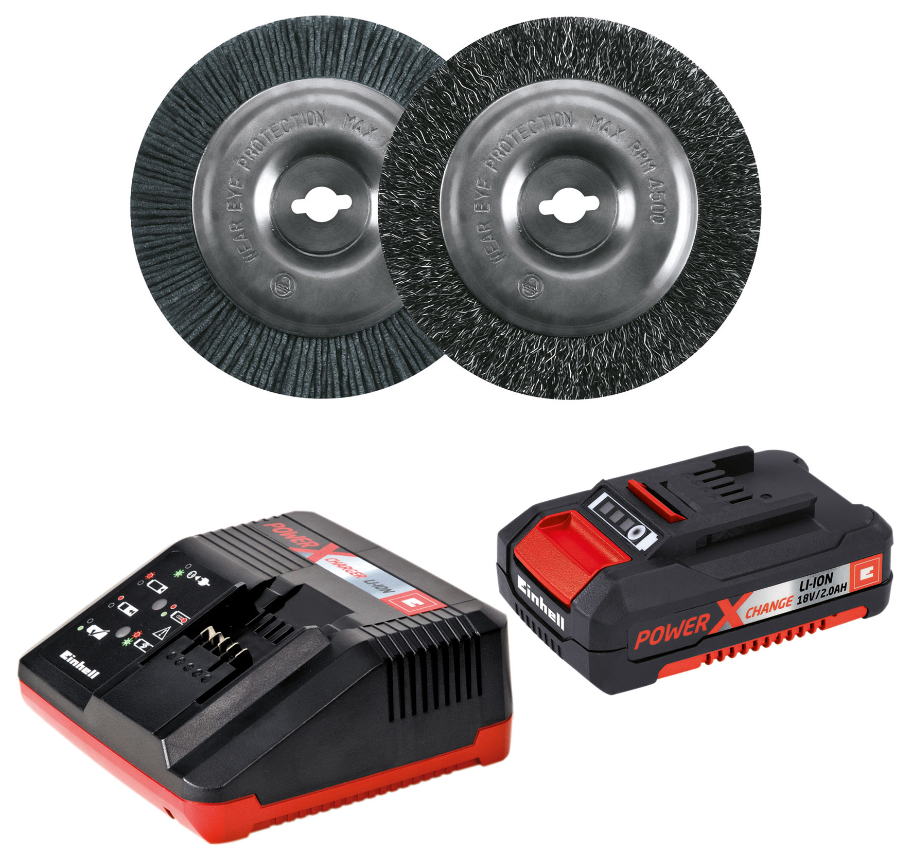 Einhell Akku-Fugenreiniger Fugenbürste GE-CC 18 Li Kit Power X-Change