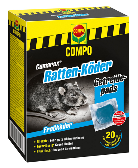 COMPO Cumarax® Ratten Köder Getreide 200g