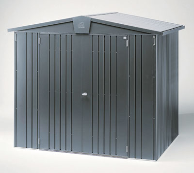 Gerätehaus Biohort Europa Gr. 2a dunkelgrau-metallic 244x84cm