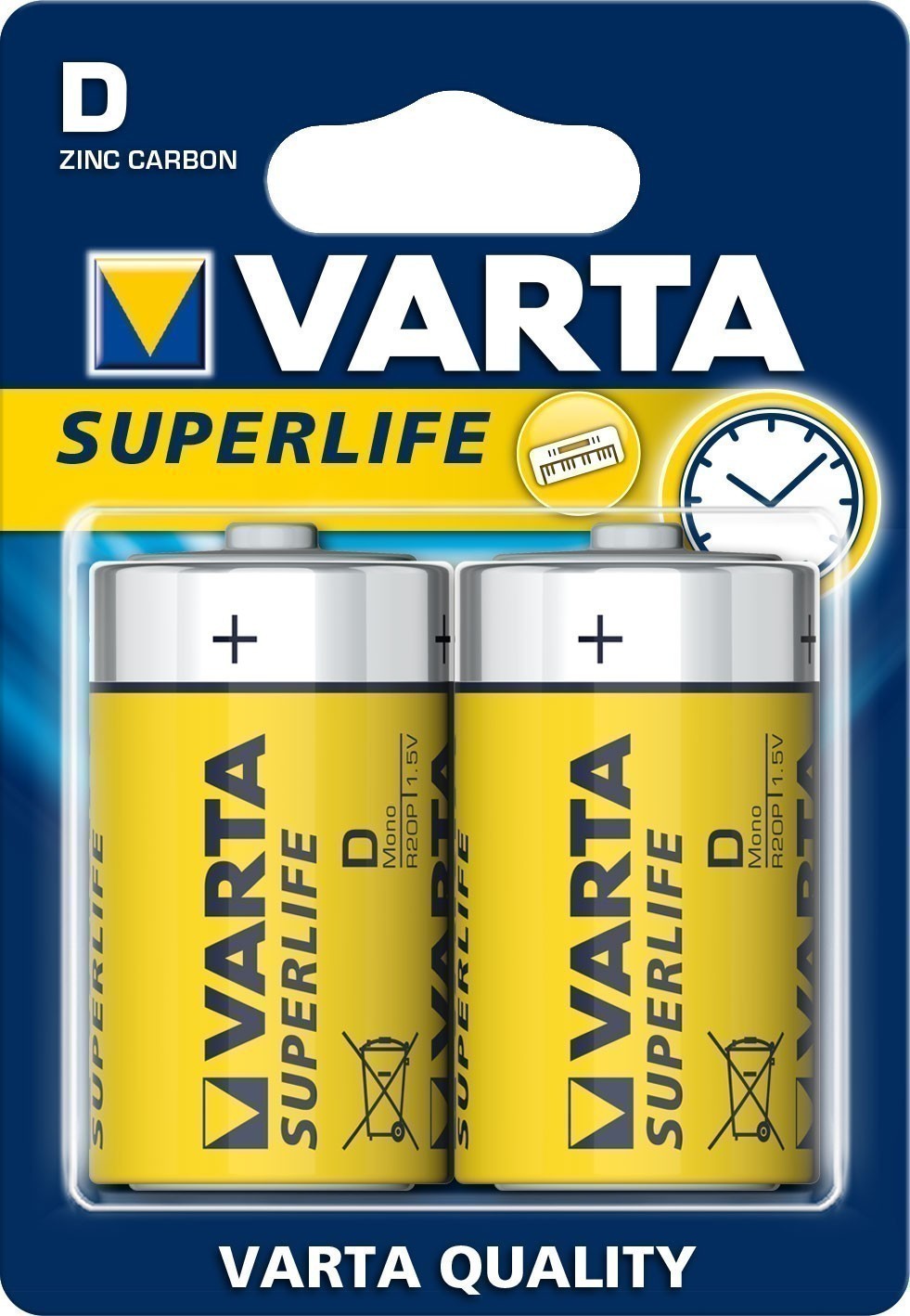VARTA Super Life D 1,5 V 2 Stück