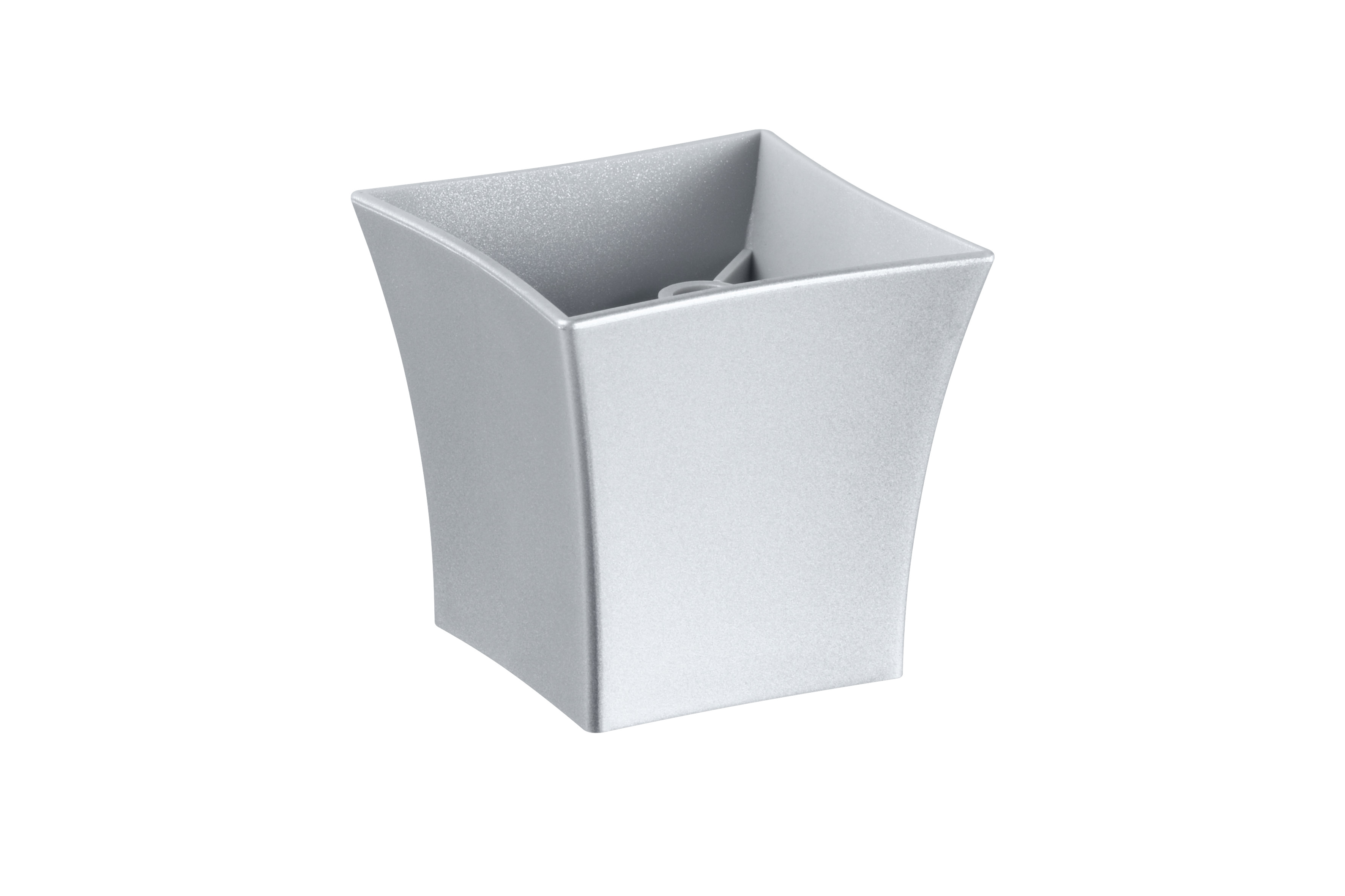 Sockelfuß 63 × 63 × 60 mm, Kunststoff, Edelstahl-Look, 1 Stück