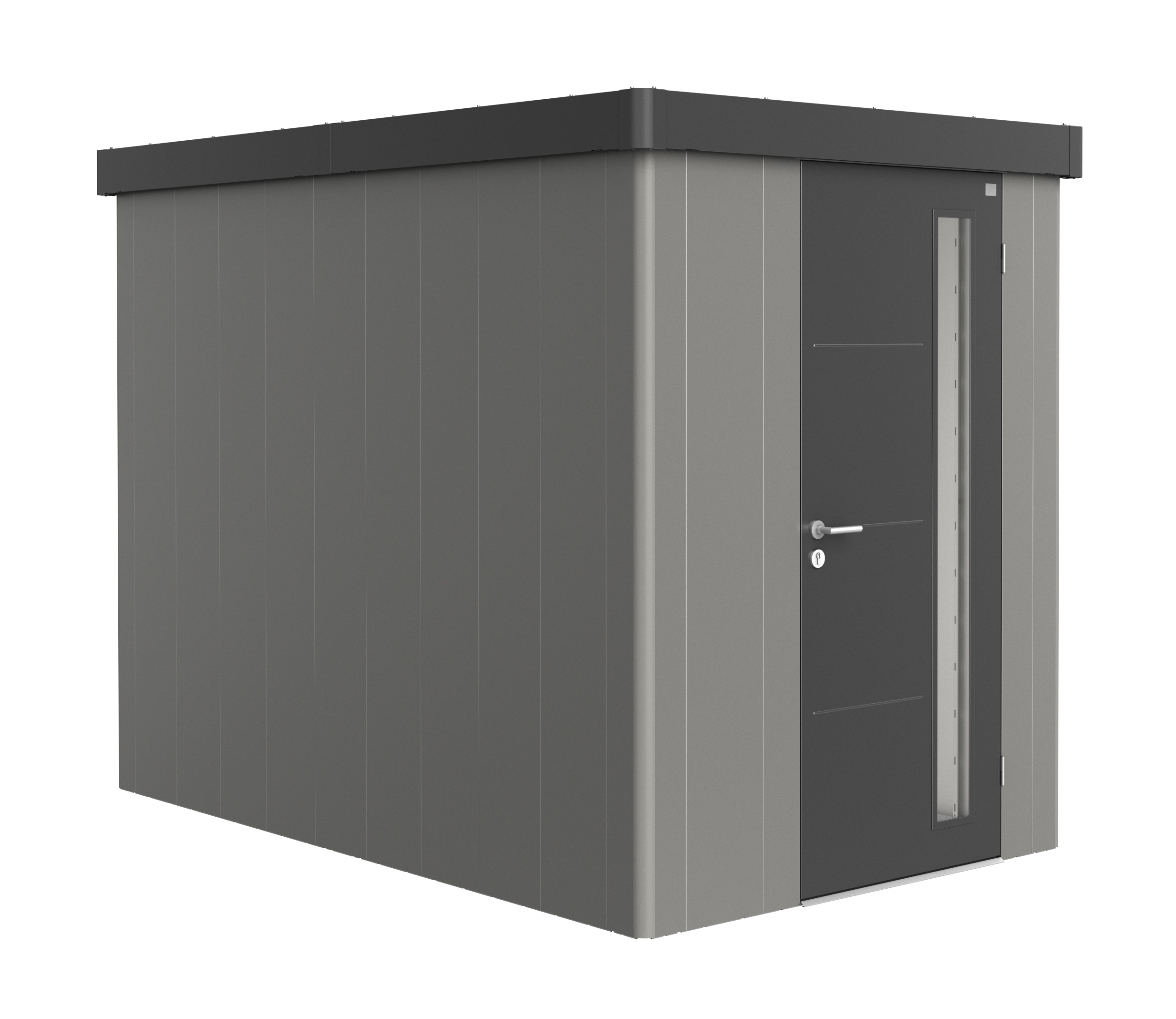 Biohort Gerätehaus Neo 3A Variante 2.3 Standardtür quarzgrau dunkelgra