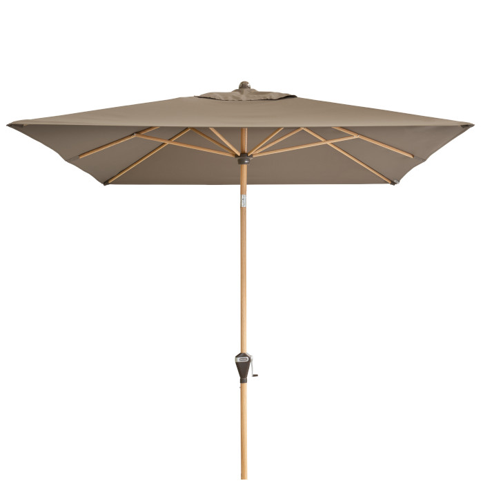 Doppler Sonnenschirm Alu Wood Ultra Auto-Tilt D846 greige 300x200cm