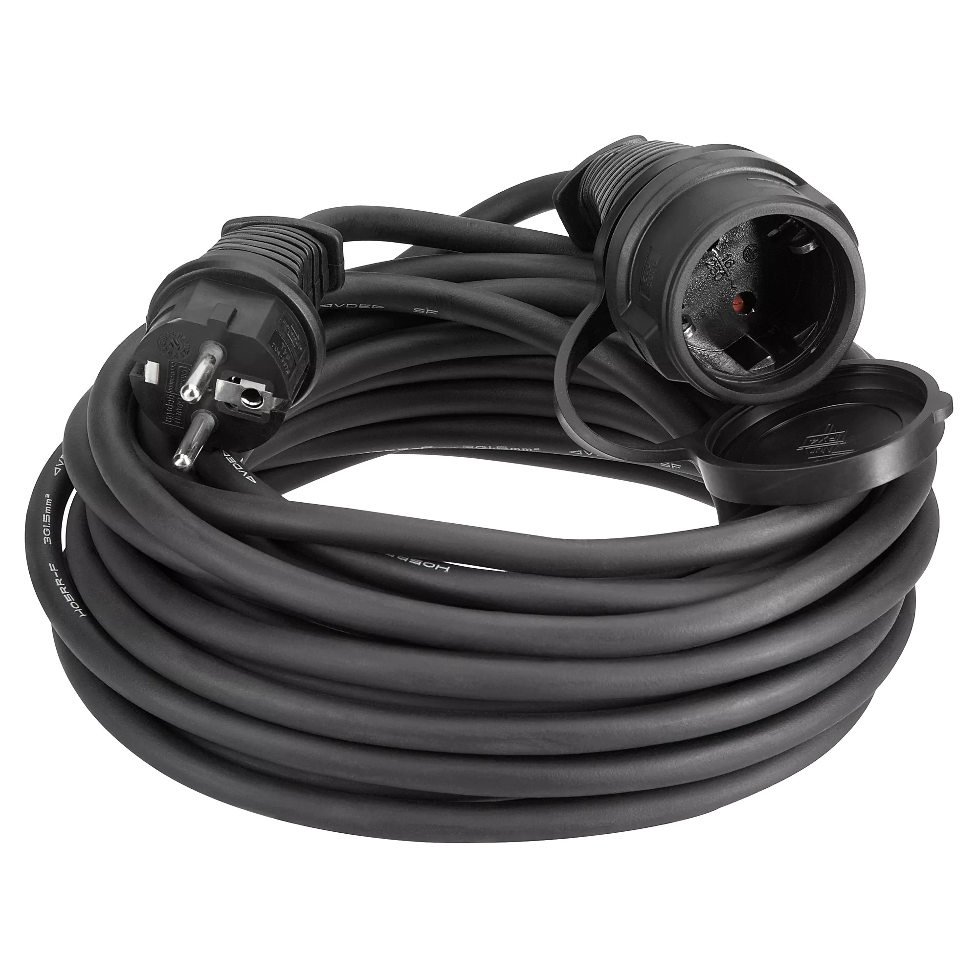 Verlängerungskabel schwarz 10 m