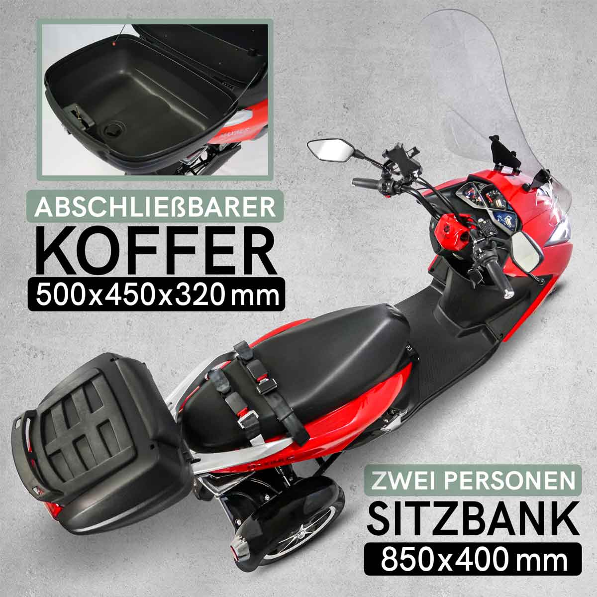Rolektro Maximus MX3-25 E Mobil rot