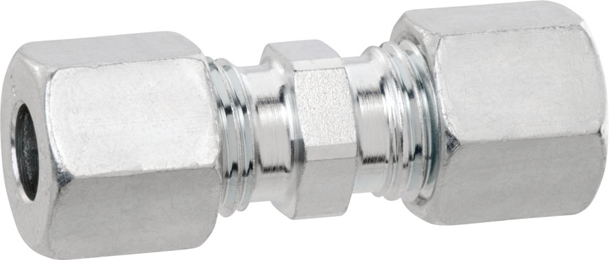 Verschraubung gerade Typ G mit Stahl-Schneidring 8x8mm für ZÖV-Anlagen