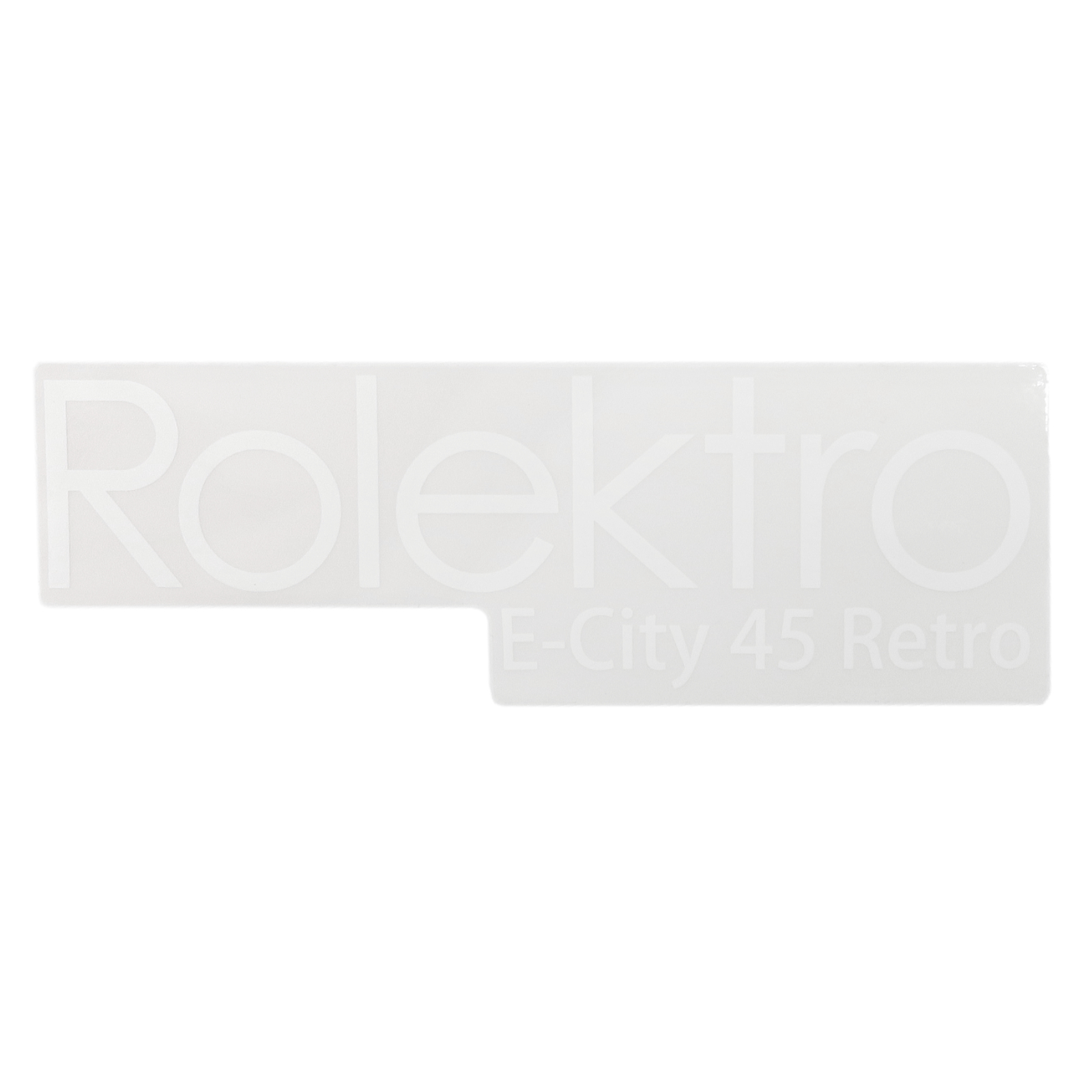 Rolektro Aufkleber Seitenteil "Rolektro E-City 45 Retro", links