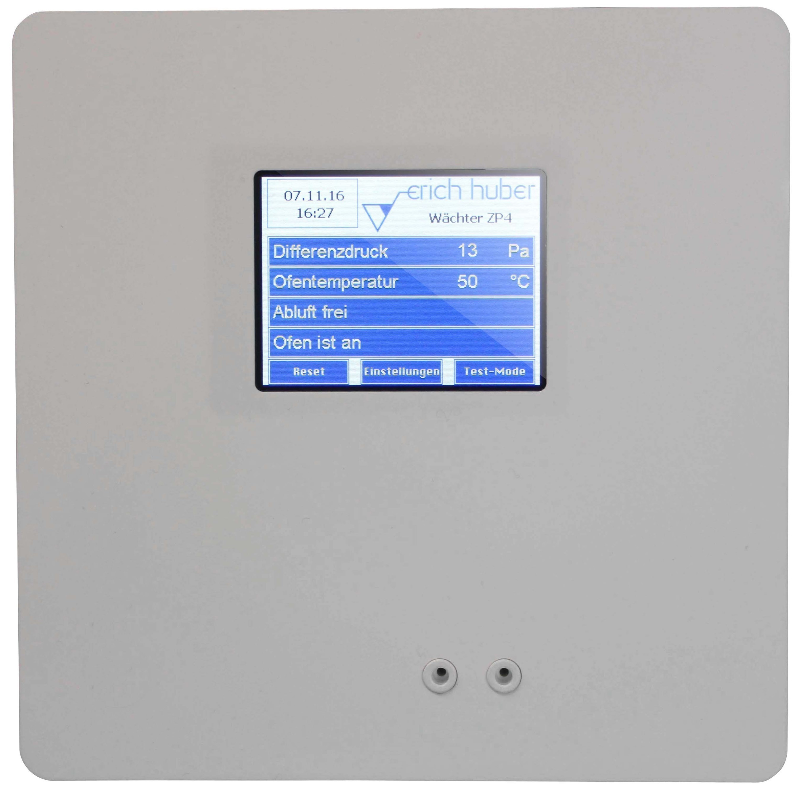 Rauchzugwächter ZP4 Plus Set Aufputz Erich Huber Touchscreen