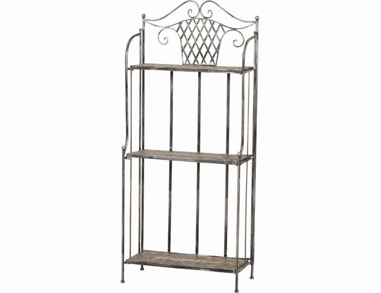 Gartenregal Siena Garden Felina Mosaik/silber-schwarz 62x29x143cm