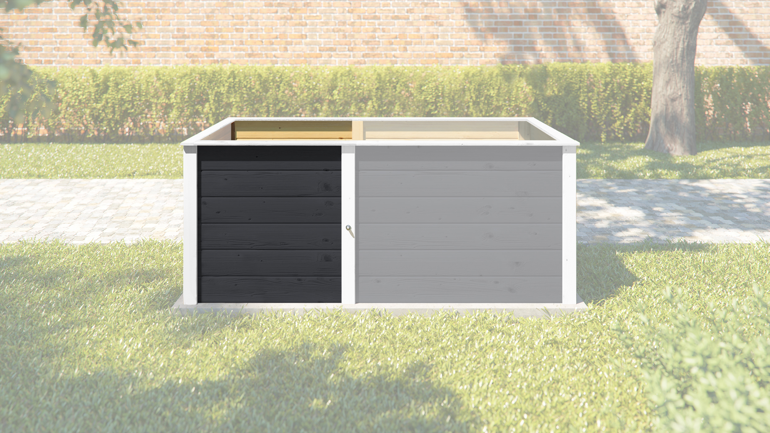 weka Ergänzungssatz Hochbeet Modular, 21 mm, anthrazit