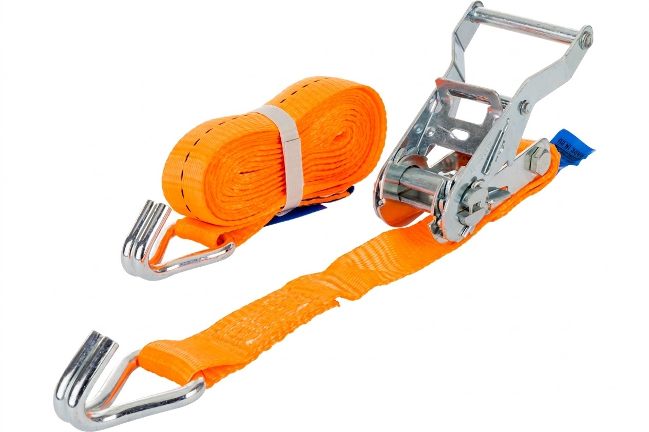 Hochwertiger Spanngurt mit Ratsche (4 m / 25 mm / 1 t)