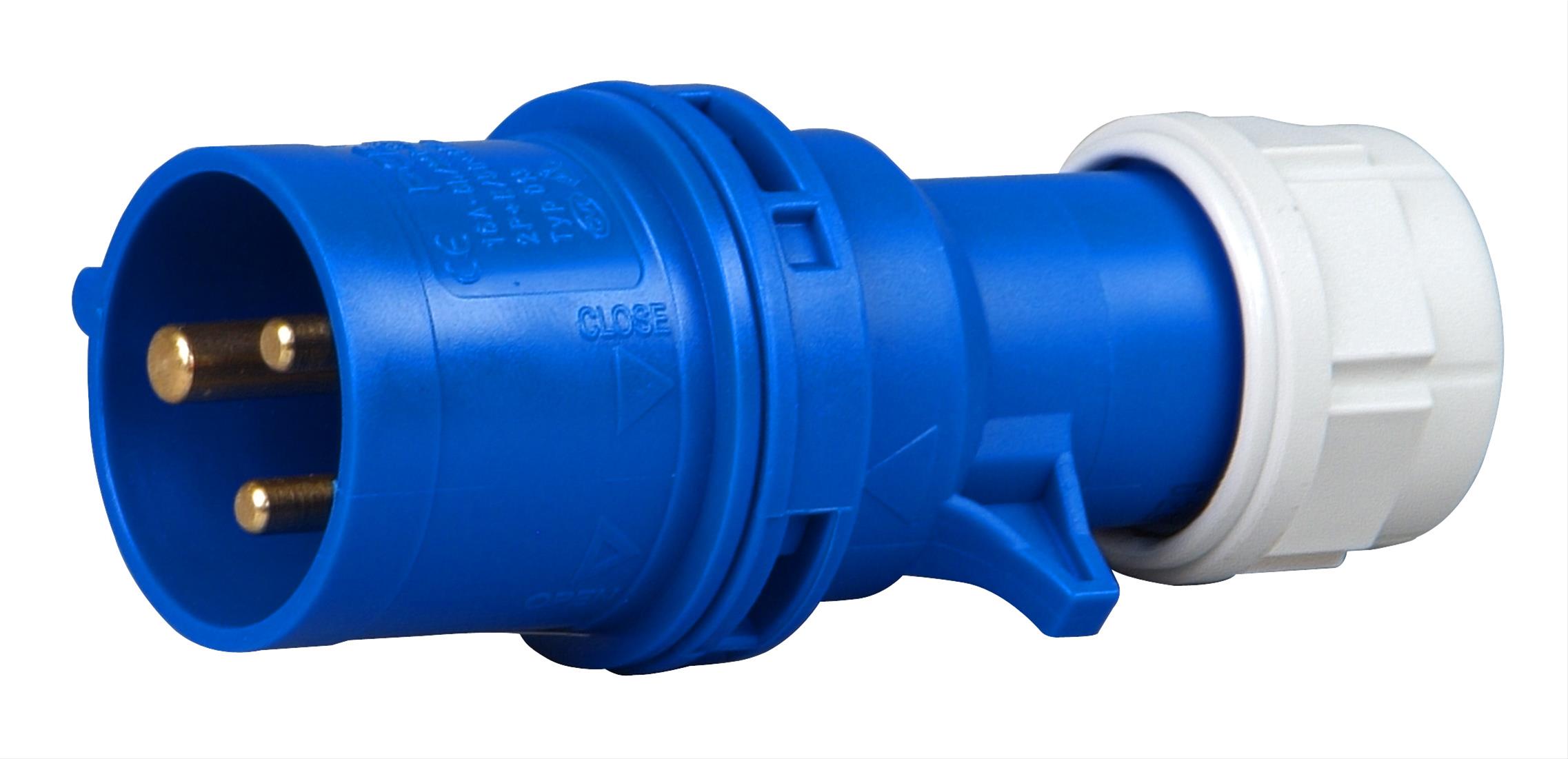 Kopp Caravan Stecker blau 3polig