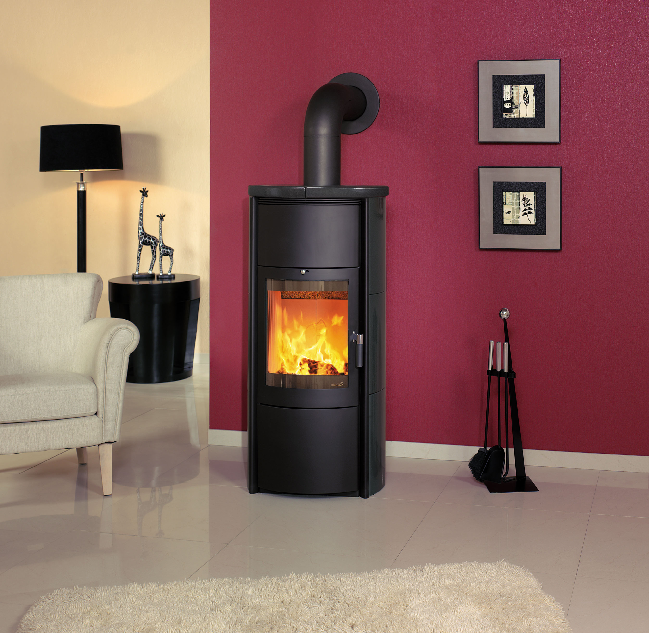 Kaminofen / Dauerbrandofen Hark Keno ECOplus meteorschw. 7kW