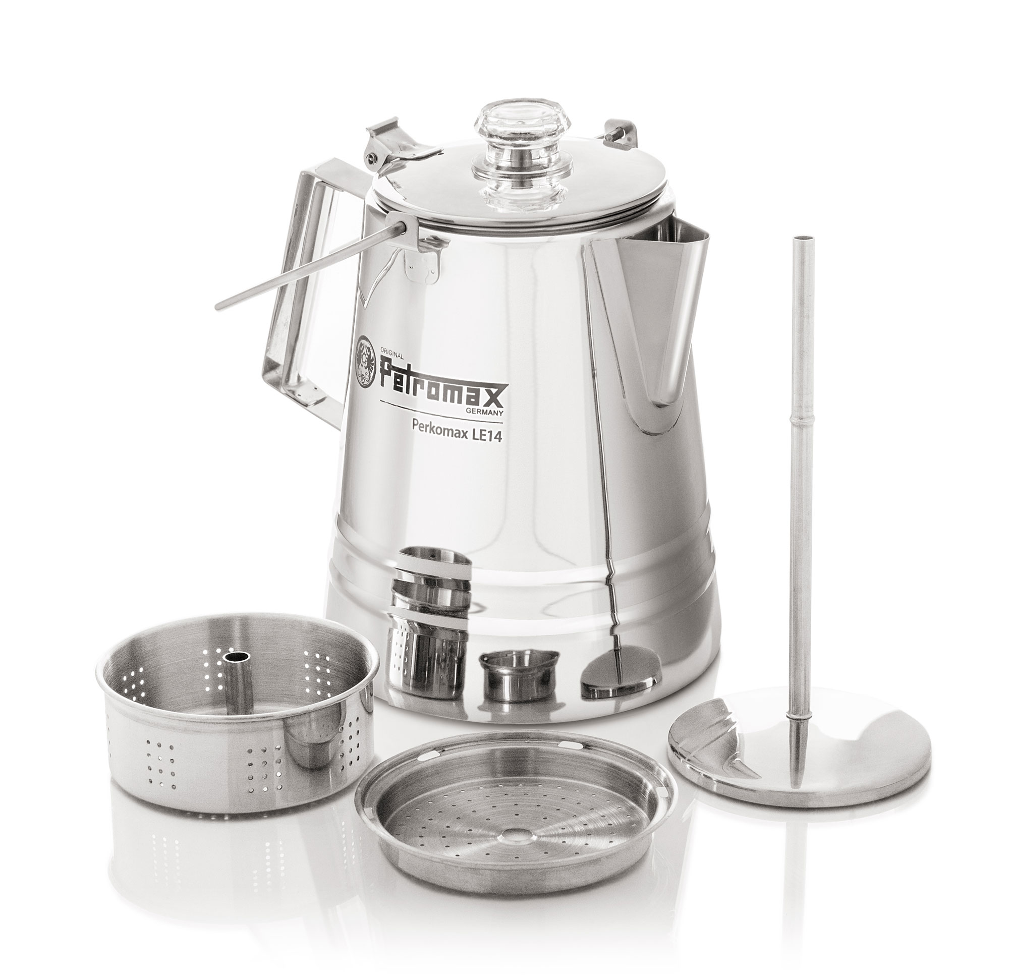 Perkolator / Kaffeemaschine Petromax le14 Edelstahl 2,1 Liter