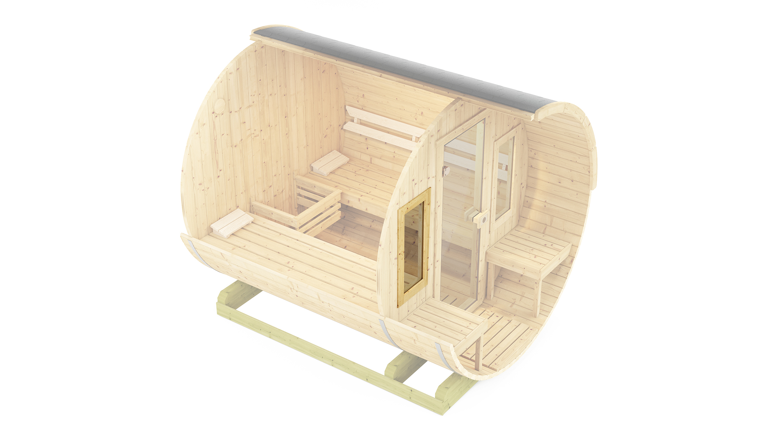 Weka Sauna Zusatzfenster für Fasssauna