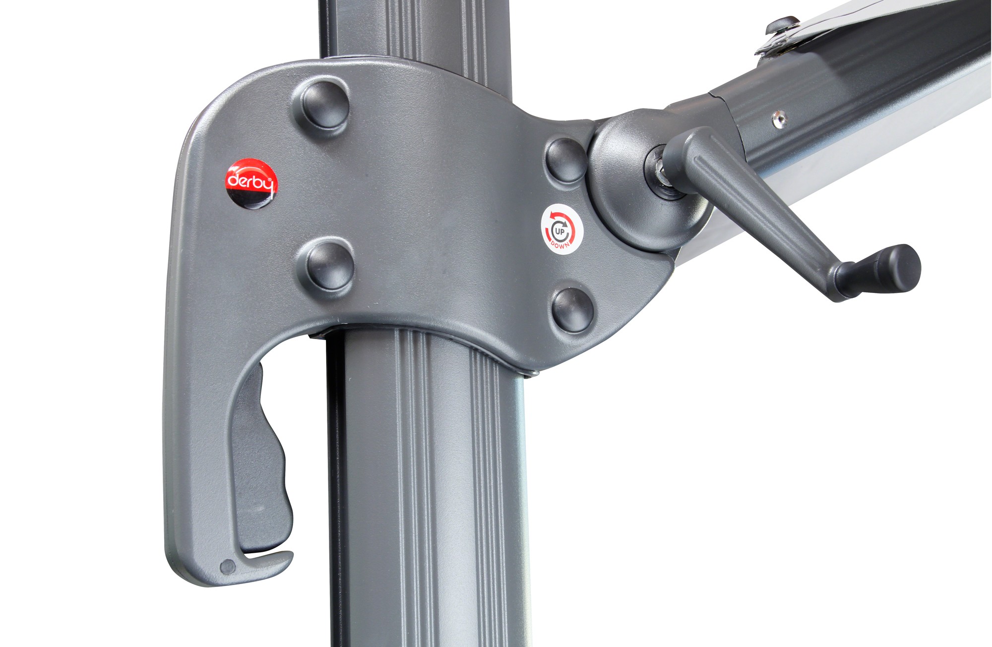 Ampelschirm / Sonnenschirm Derby Ravenna Ø400cm D820 natur