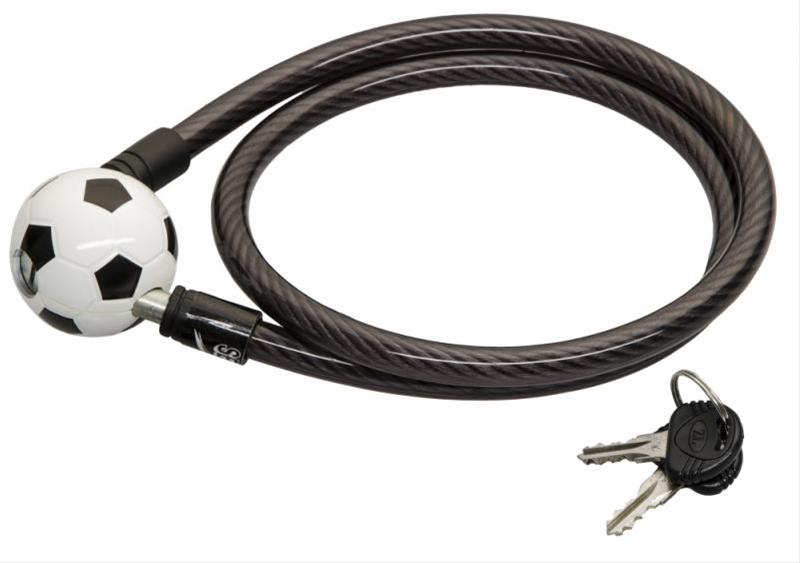 Fahrradschloss / Kabelschloß Security Plus Fußball Länge 100cm