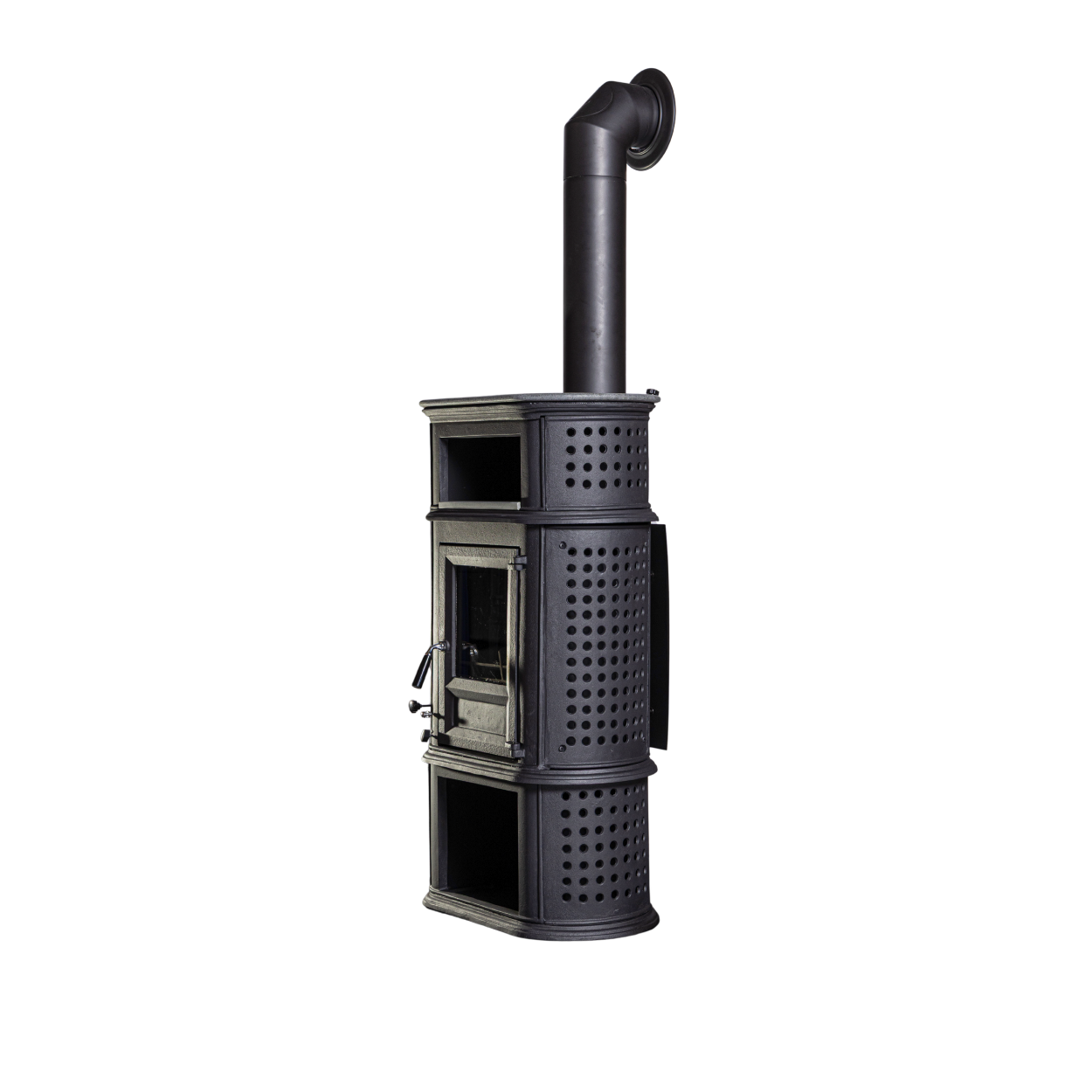Kaminofen Globe-fire Herculina XL raumluftunabhängig Guss schwarz 6,1k