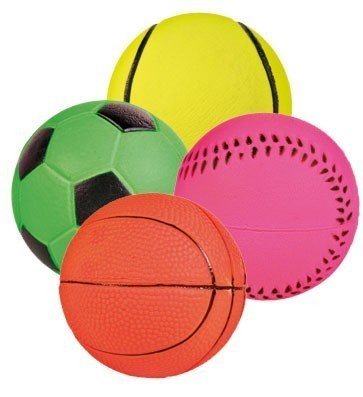 Hundespielzeug Neonball Moosgummi TRIXIE Ø6cm