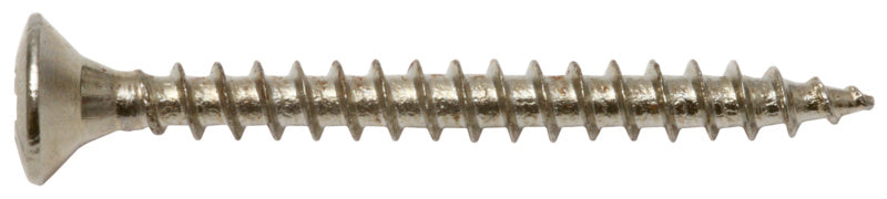 Spanplattenschrauben 3,5 × 35 mm, Linsensenkkopf, vernickelt, 50 Stück