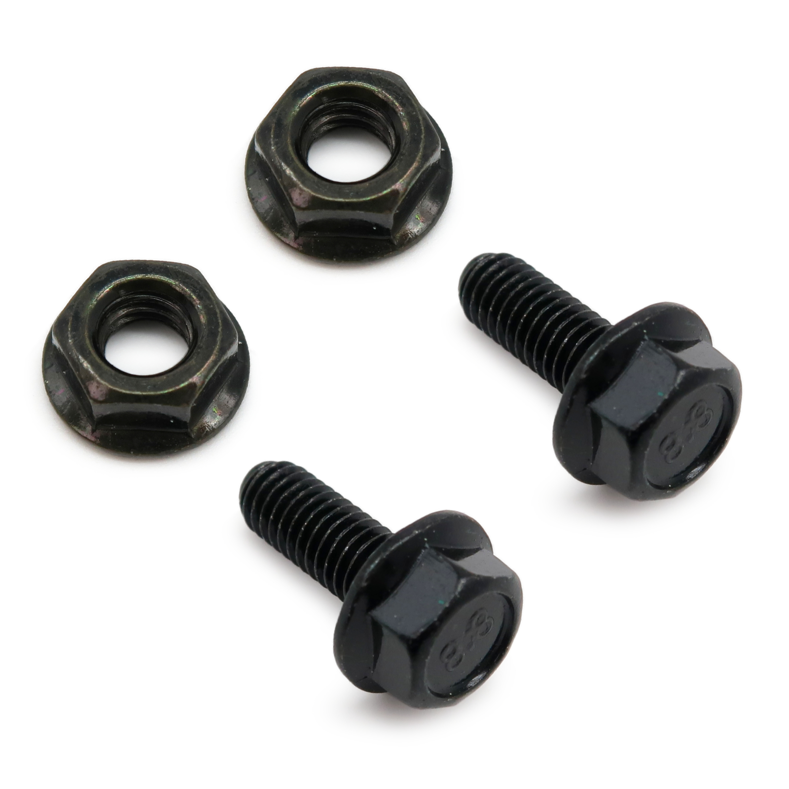 Rolektro Schrauben mit Muttern für Hebel der Magnetbremse M6x16mm