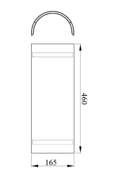 Hitzeschutz Rohrblende Senotherm grau Ø130mm