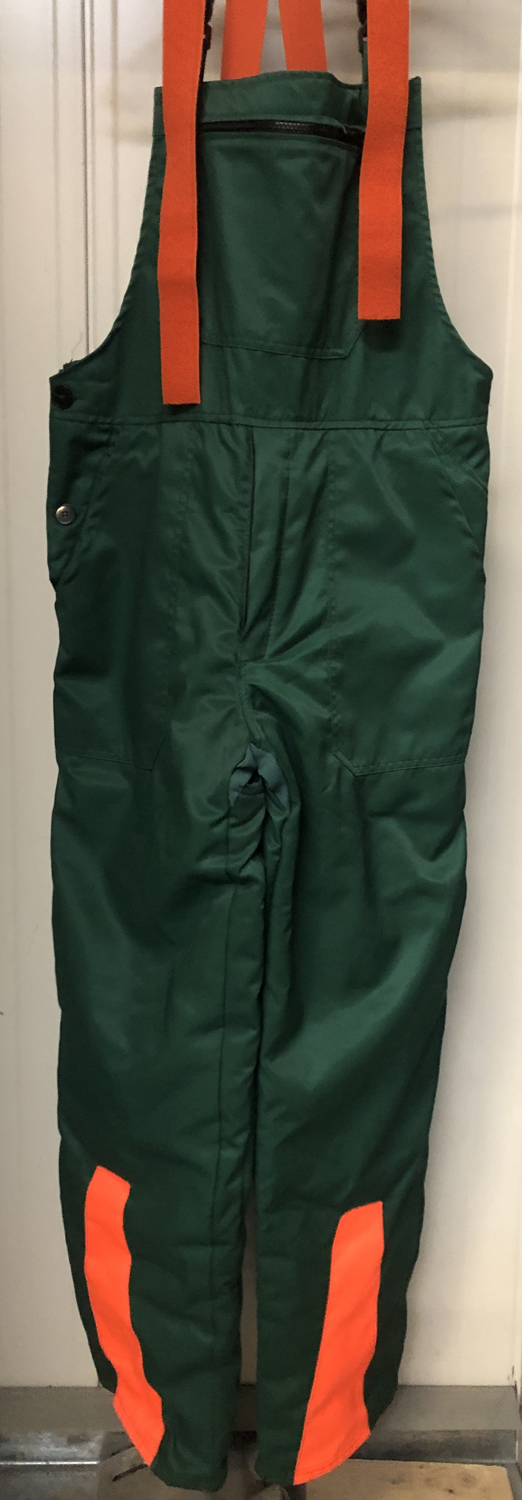 Waldarbeiter Latzhose grün orange Gr.52 EN 381-5