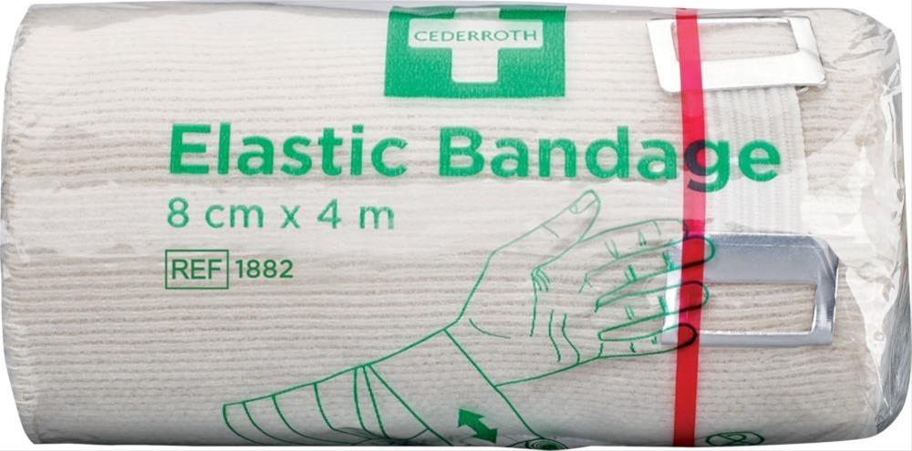 Bandage elastisch 8cm x 4m mit Clip