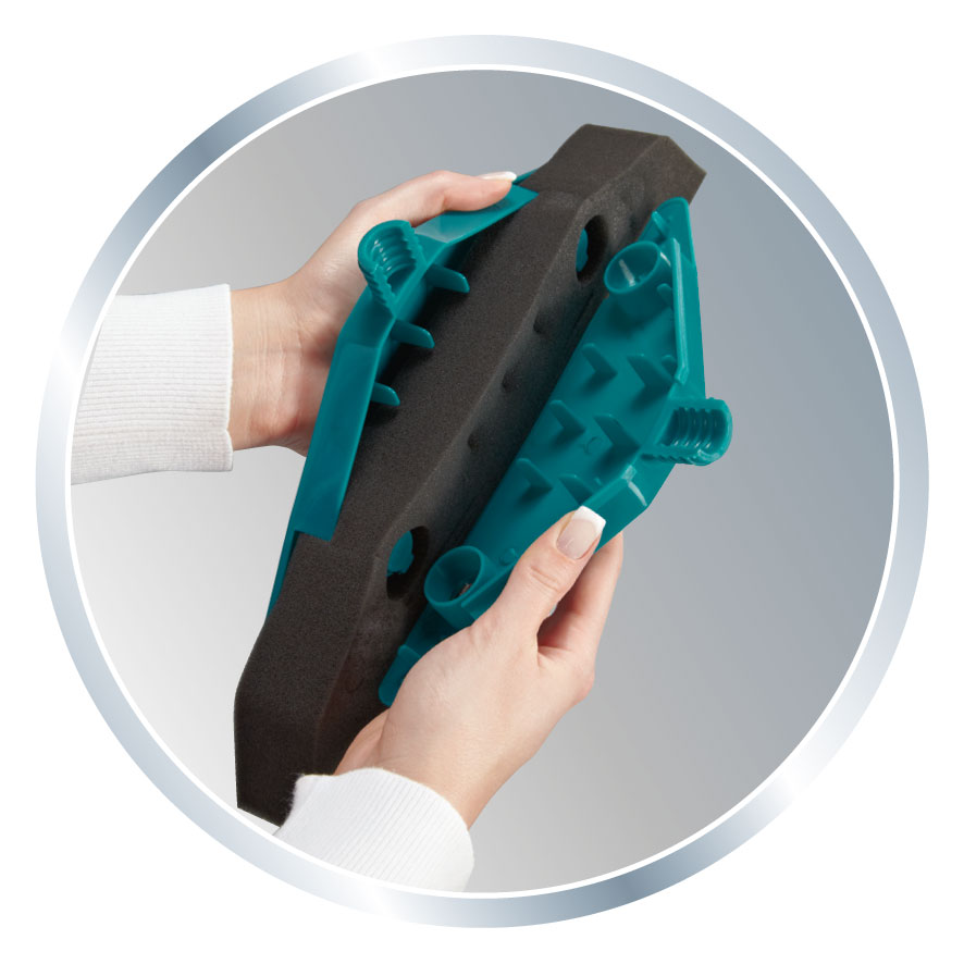 Leifheit Schaumstoffbesen Soft & Easy mit Teleskopstiel