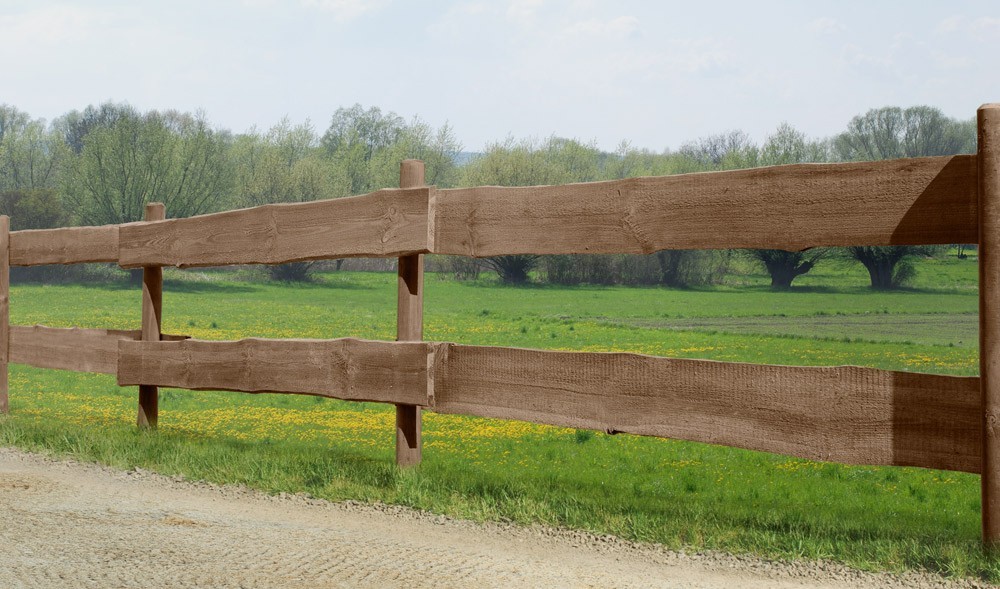 Zaunbohle Kiefer kdi braun Länge 240cm