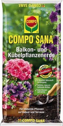 Compo Sana Balkon & Kübelpflanzenerde 60 L