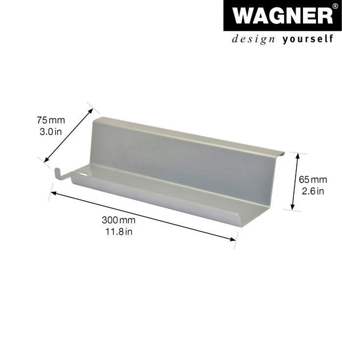 Ablageplatte Greenbox Alu 300x65 mm